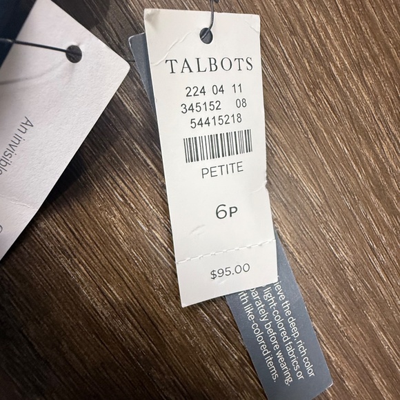 Talbots High-Rise Crop Flare Jeans 6 PETITE, New with Tags, Denim, Everyday Fall - Picture 7 of 13